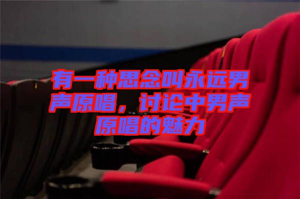 有一種思念叫永遠男聲原唱,討論中男聲原唱的魅力