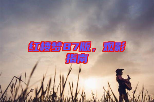 紅樓夢(mèng)87版,觀影指南