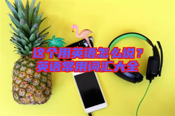 這個用英語怎么說？英語常用詞匯大全