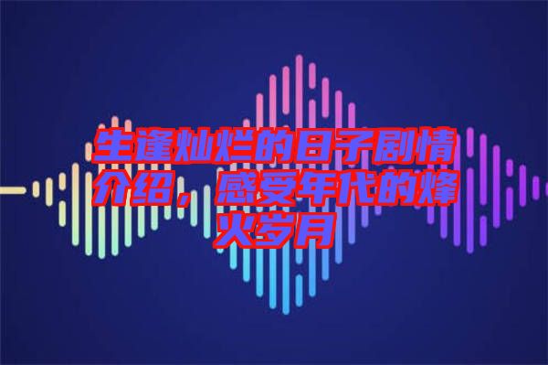 生逢燦爛的日子劇情介紹，感受年代的烽火歲月