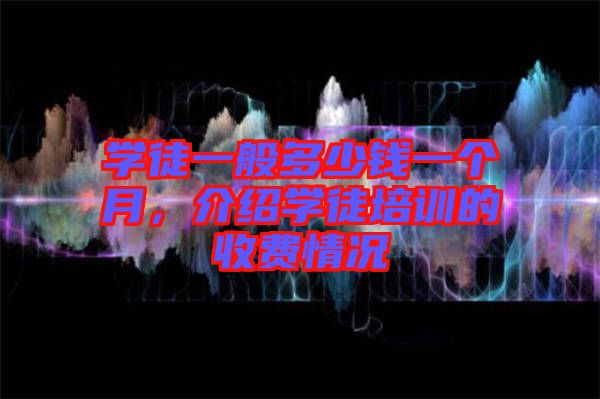 學(xué)徒一般多少錢(qián)一個(gè)月,介紹學(xué)徒培訓(xùn)的收費(fèi)情況