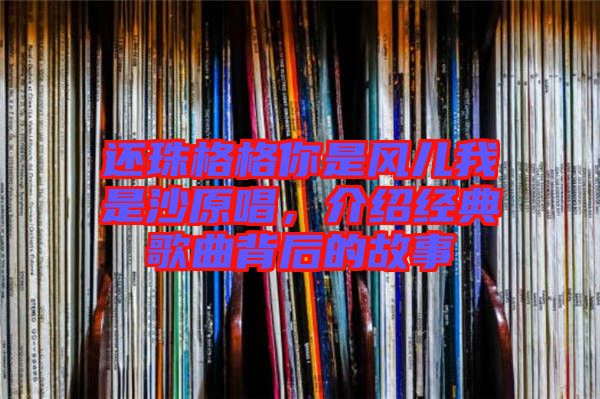 還珠格格你是風兒我是沙原唱，介紹經典歌曲背后的故事