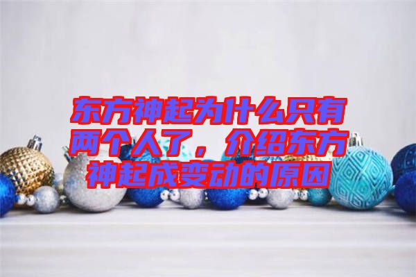 東方神起為什么只有兩個人了,介紹東方神起成變動的原因