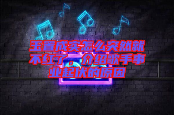 玉置成實(shí)怎么突然就不紅了,介紹歌手事業(yè)起伏的原因