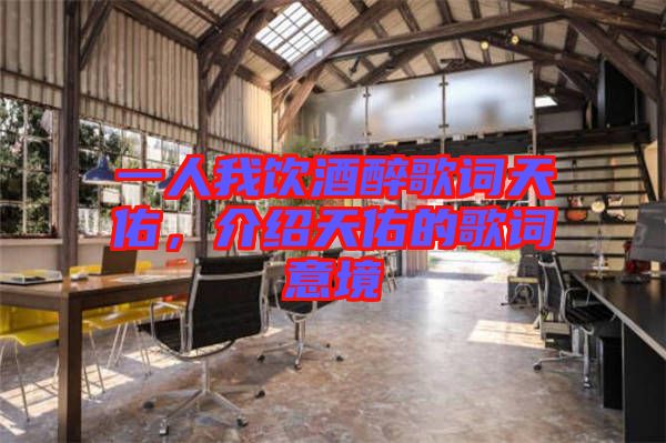 一人我飲酒醉歌詞天佑,介紹天佑的歌詞意境