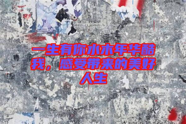 一生有你水木年華酷我,感受帶來的美好人生