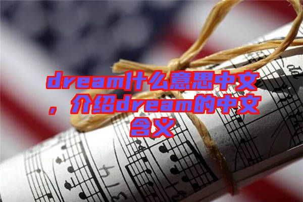 dream什么意思中文，介紹dream的中文含義