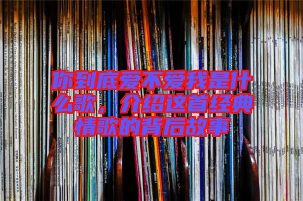 你到底愛不愛我是什么歌,介紹這首經(jīng)典情歌的背后故事