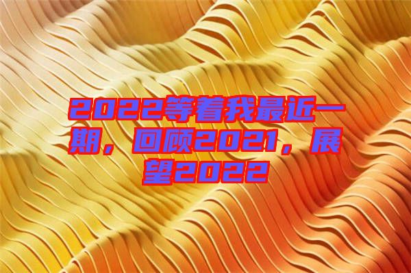 2022等著我最近一期,回顧2021,展望2022
