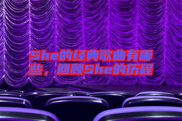 She的經(jīng)典歌曲有哪些,回顧She的歷程