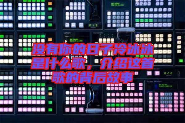 沒(méi)有你的日子冷冰冰是什么歌,介紹這首歌的背后故事