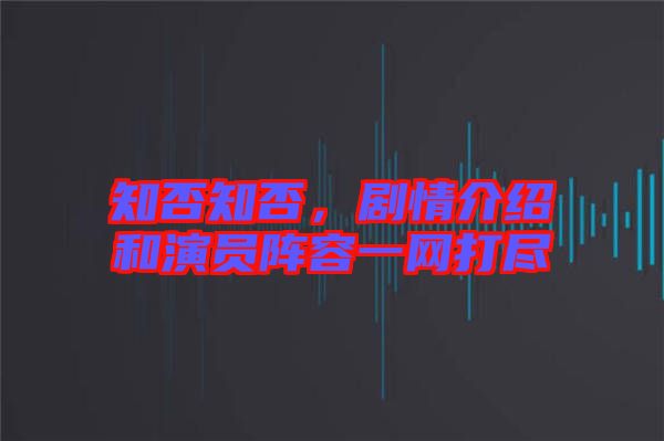 知否知否,劇情介紹和演員陣容一網(wǎng)打盡