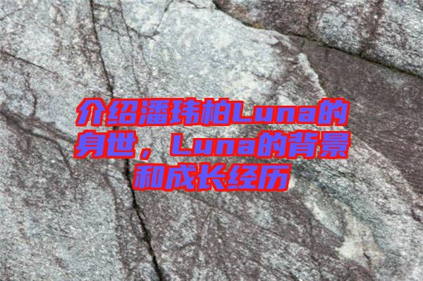 介紹潘瑋柏Luna的身世,Luna的背景和成長(zhǎng)經(jīng)歷