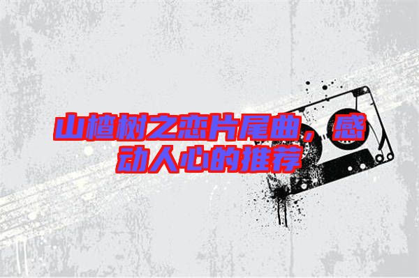 山楂樹之戀片尾曲,感動人心的推薦