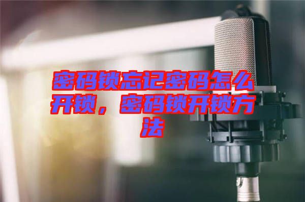 密碼鎖忘記密碼怎么開鎖,密碼鎖開鎖方法