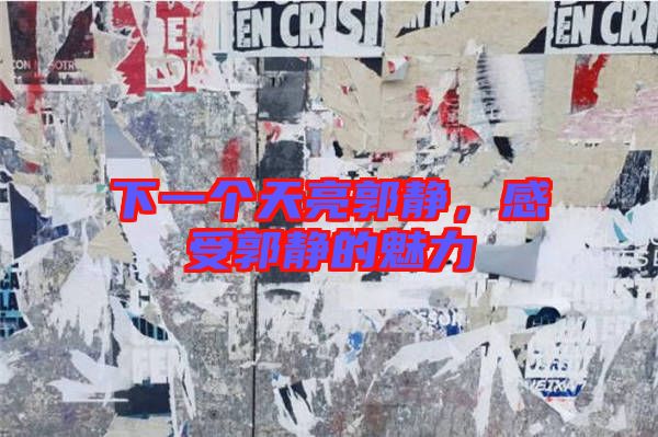 下一個天亮郭靜，感受郭靜的魅力