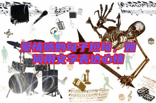 愛情感的句子短句,如何用文字表達心情