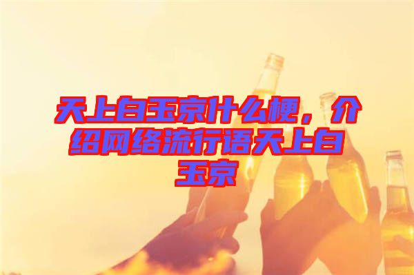 天上白玉京什么梗，介紹網(wǎng)絡流行語天上白玉京