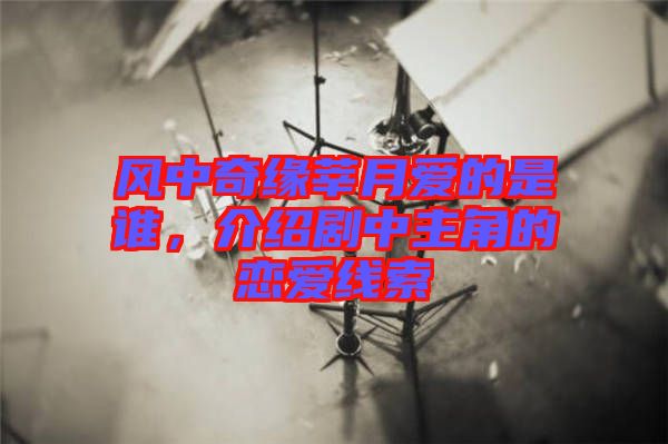 風中奇緣莘月愛的是誰，介紹劇中主角的戀愛線索