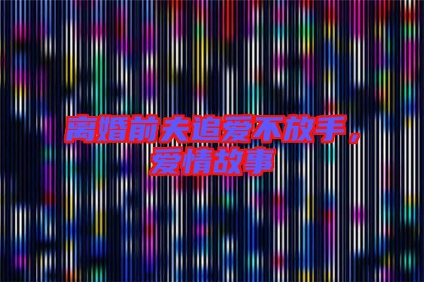 離婚前夫追愛不放手,愛情故事