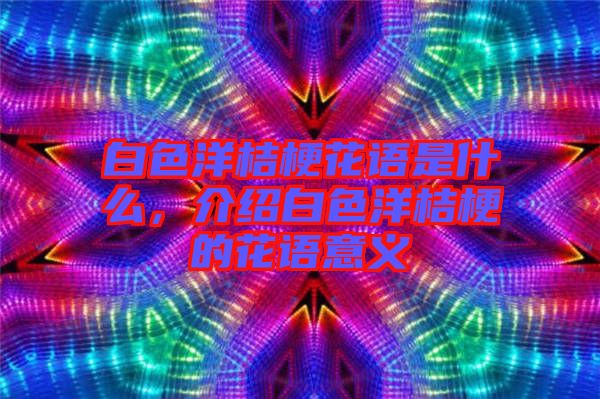 白色洋桔梗花語(yǔ)是什么,介紹白色洋桔梗的花語(yǔ)意義