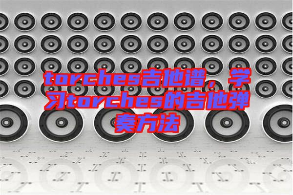 torches吉他譜,學習torches的吉他彈奏方法
