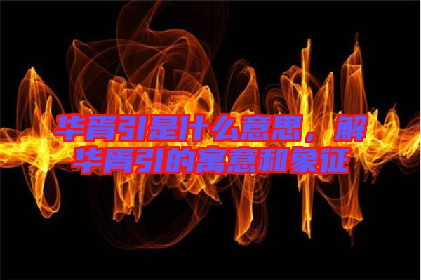 華胥引是什么意思,解華胥引的寓意和象征