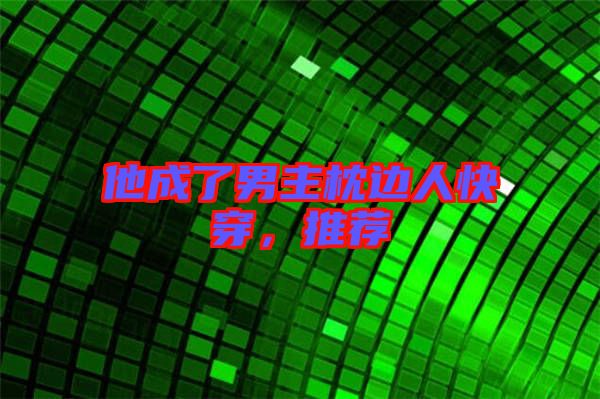 他成了男主枕邊人快穿,推薦