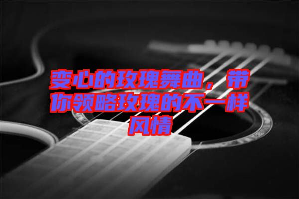 變心的玫瑰舞曲,帶你領(lǐng)略玫瑰的不一樣風(fēng)情