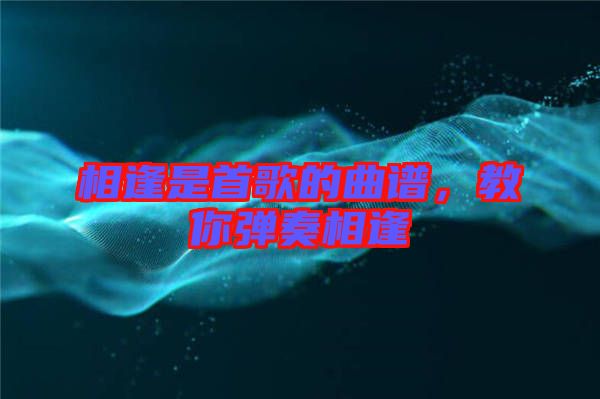 相逢是首歌的曲譜,教你彈奏相逢