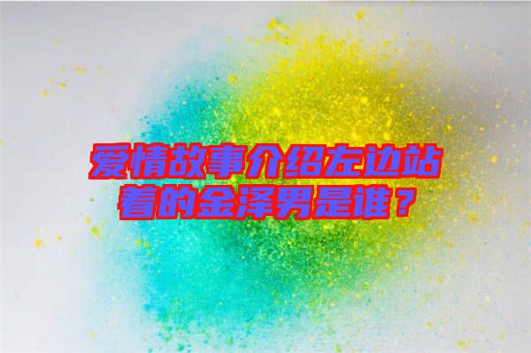 愛情故事介紹左邊站著的金澤男是誰?
