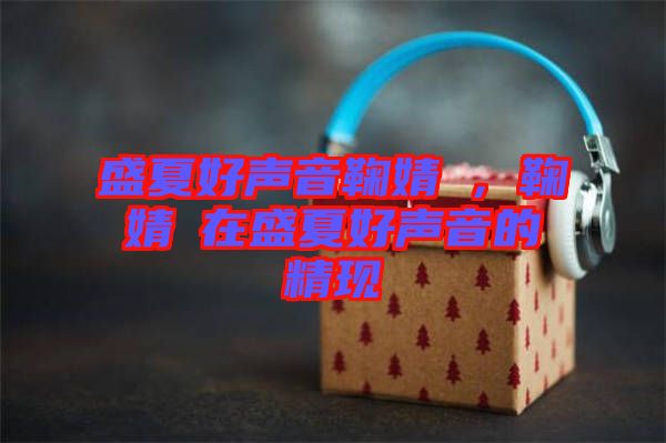 盛夏好聲音鞠婧祎，鞠婧祎在盛夏好聲音的精現