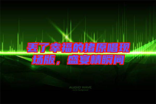 丟了幸福的豬原唱現場版,盛宴精瞬間