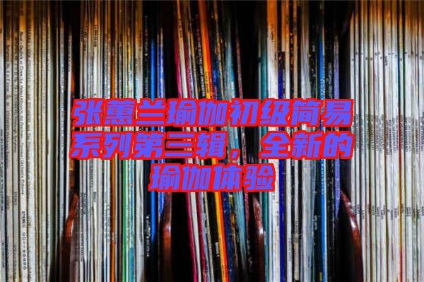 張蕙蘭瑜伽初級簡易系列第三輯，全新的瑜伽體驗