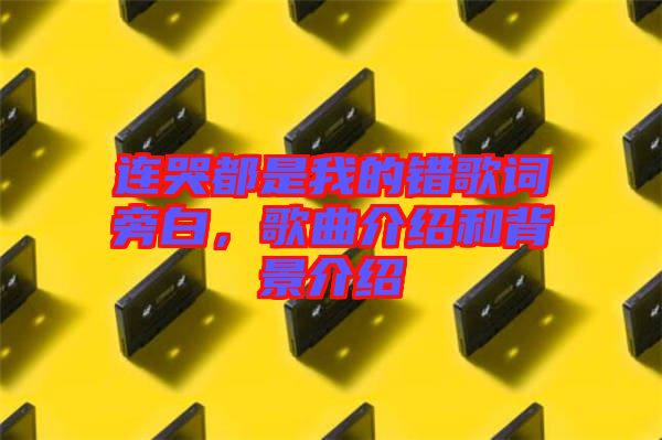 連哭都是我的錯(cuò)歌詞旁白,歌曲介紹和背景介紹