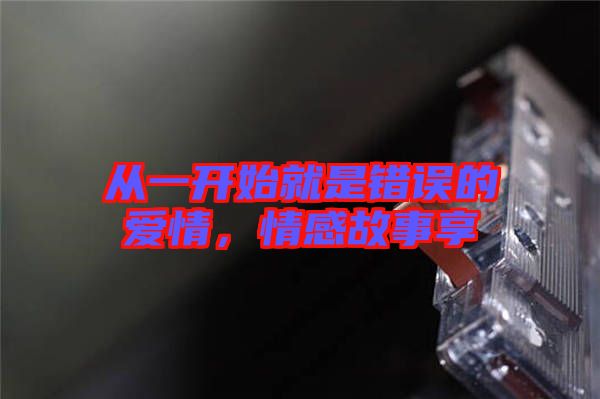 從一開始就是錯(cuò)誤的愛情,情感故事享