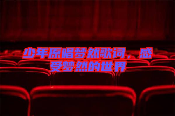 少年原唱夢然歌詞,感受夢然的世界