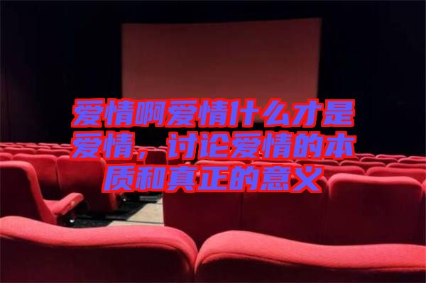 愛情啊愛情什么才是愛情,討論愛情的本質和真正的意義