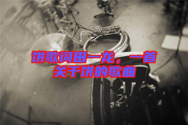 餅歌詞田一龍,一首關(guān)于餅的歌曲