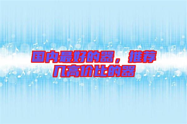 國內最好的器，推薦幾高價比的器