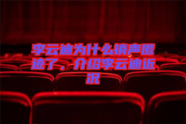 李云迪為什么銷聲匿跡了,介紹李云迪近況