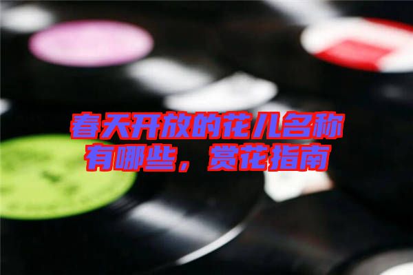 春天開放的花兒名稱有哪些,賞花指南