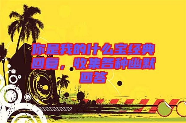 你是我的什么寶經典回復,收集各種幽默回答