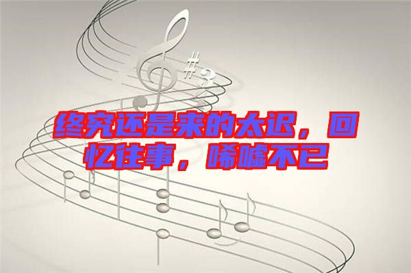 終究還是來的太遲,回憶往事,唏噓不已