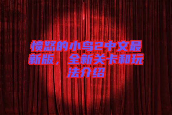 憤怒的小鳥2中文最新版,全新關(guān)卡和玩法介紹