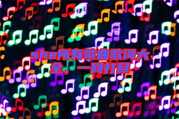 she所有歌曲歌詞大全,一網打盡