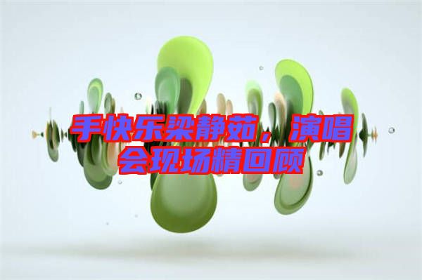 手快樂梁靜茹,演唱會現場精回顧