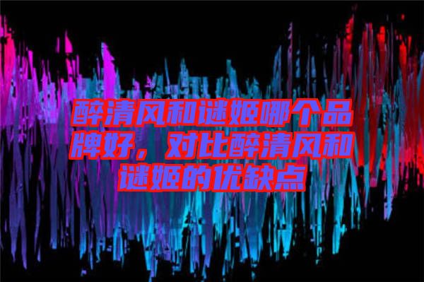 醉清風和謎姬哪個品牌好,對比醉清風和謎姬的優缺點