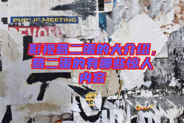 影視葛二蛋的大介紹,葛二蛋的有哪些驚人內(nèi)容