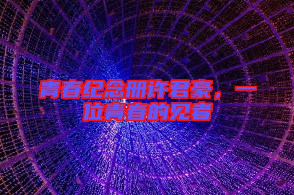 青春紀念冊許君豪,一位青春的見者